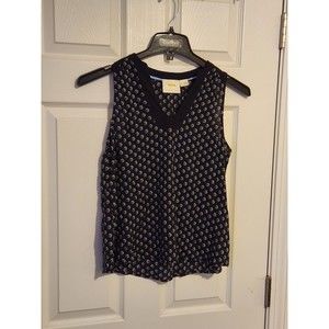 Anthropologie Maeve Top Size 4 Melange Geometric Print Tank